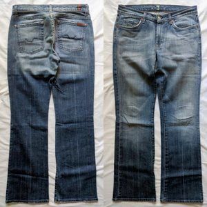 7 For All Mankind Bootcut Caribbean Jeans 31